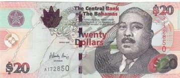 74 20 v Chr Bahamas P 74 20 Dollars 2006 Unc, Verzenden