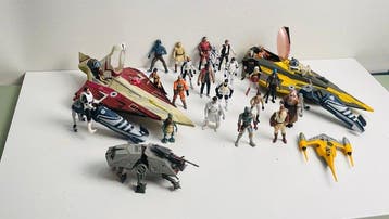Hasbro - Action figure Star Wars Hasbro Vehicle & Figure Lot, Nieuw