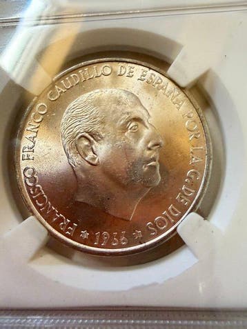 Spanje. Francisco Franco. 100 Pesetas 1966*68 (Zonder, Postzegels en Munten