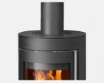 Houtkachel Justus Mino Trios 3 zijden glas, Ophalen of Verzenden, Vrijstaand, Hout, Nieuw