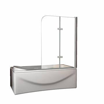 Aanbieding: 2-Delige Inklapbare Badwand 100X140 Cm 6 Mm Nano, Ophalen of Verzenden, Nieuw