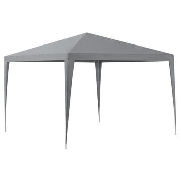 Paviljoen partytent waterdicht 3x3x2,55 m donkergrijs, Verzenden, Nieuw