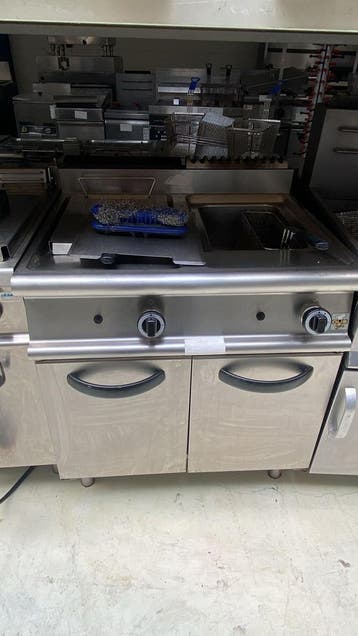 Olis 74/02FRG 2 pan Gas Friteuse, Ophalen of Verzenden, Gebruikt