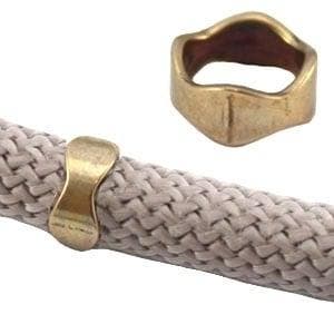 1 x DQ metaal ring golvend (dreamz koord) Antiek brons ca..., Ophalen of Verzenden, Nieuw, Kraal