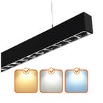 LED Lineair hangarmatuur | Kantoorlamp | Zwart | 120cm, Ophalen of Verzenden, Nieuw in verpakking, Verlichting