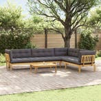 vidaXL 5 Stuk Garden Pallet Sofa Units Massief Acaciahout, Verzenden, Nieuw