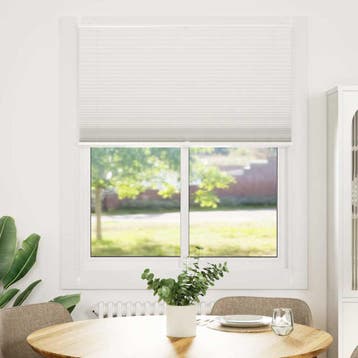 vidaXL Plisséjaloezie 110x125 cm wit, Verzenden, Nieuw, Wit