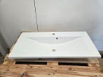 Wastafel 99,5 x 45 cm glans wit (schuin deel), Ophalen of Verzenden, Nieuw, Bad
