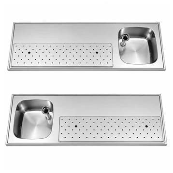 RVS / Inox spoeltapblad ST-BB150-1, Ophalen of Verzenden