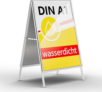 Stoepbord - Reclamebord - 60x84 cm - Wit, Verzenden, Zo goed als nieuw