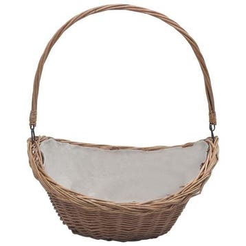 Wicker Mand Bruin | 55% Korting | Snel Geleverd, Ophalen of Verzenden, Nieuw, Vrijstaande haard, Houthaard