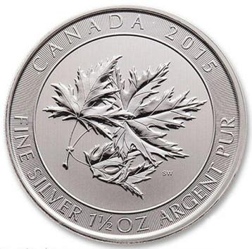 Canadian Multi Maple Leaf 1.5 oz 2015, Verzenden, Noord-Amerika, Losse munt, Zilver