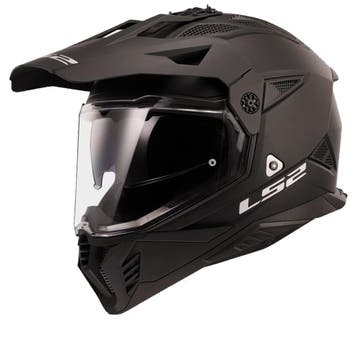 LS2 MX702 Pioneer II Mat Zwart Adventure Helm, Motoren, Nieuw met kaartje, Overige merken, Heren, Offroadhelm