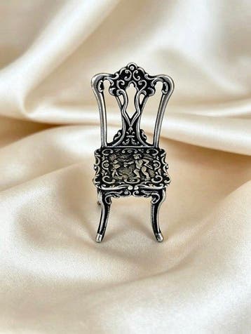 Figuur - Silla en plata - .833 zilver