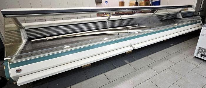 Emondt Koeltoonbank met plaatkoeling, Koelvitrine, Koeltoog, Witgoed en Apparatuur, Koelkasten en IJskasten, Gebruikt