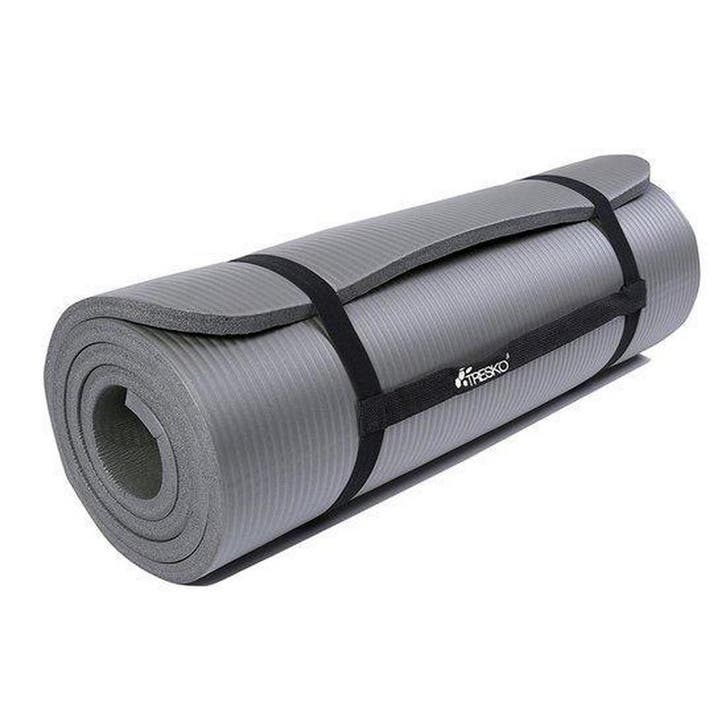 Yogamat - Fitness mat - Sportmat - Yoga mat extra dik - 185x, Sport en Fitness, Yoga en Pilates, Zo goed als nieuw, Verzenden