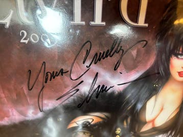 Elvira gesigneerde 2003 kalender (Horror), Ophalen of Verzenden, Nieuw, Foto of Kaart