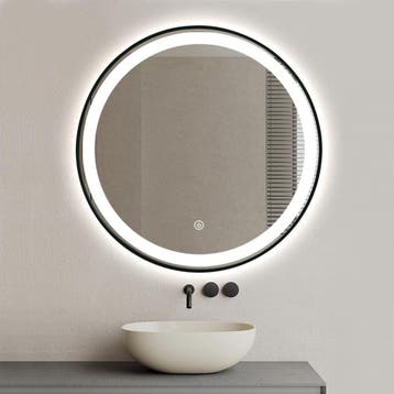 Badkamerspiegel Fenomé Rond New York LED Verlichting SALE !!, Verzenden, 75 cm of meer, Overige typen, Nieuw