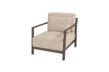 4-Seasons Capresi loungestoel - terre | AANVRAAG, Tuin en Terras, Tuinstoelen, Verzenden, Nieuw, Overige materialen
