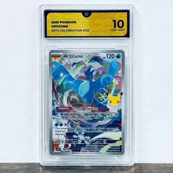 Pokémon Graded card - Articuno 132 - 30th Anniversary –, Nieuw