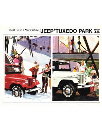 1963 JEEP CJ-5 TUXEDO PARK MARK IV BROCHURE ENGELS, Nieuw, Author