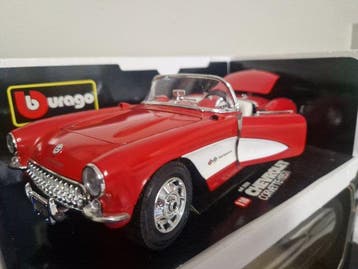 Bburago 1:18 - Modelauto - Chevrolet Corvette C1 (1957), Hobby en Vrije tijd, Nieuw