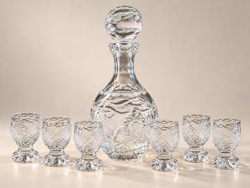 Drankservies (7) - Kristal - Decanteerkan & 6 glazen