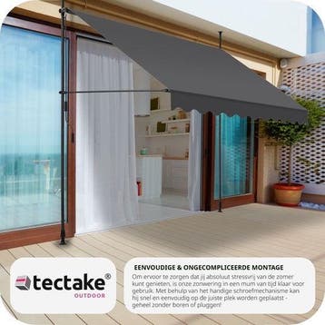 2dekans | tectake - klemluifel - Zonnescherm – Zonneluifel -, Ophalen of Verzenden, Zo goed als nieuw