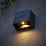 Solar Wandlamp | Solis | 3W | Zwart | IP65, Ophalen of Verzenden, Nieuw, Kunststof