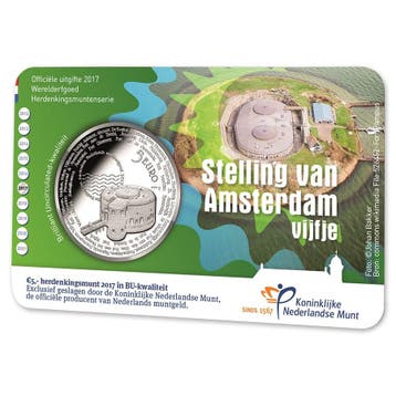 5 Euro 2017 Stelling van Amsterdam BU Coincard, Verzenden