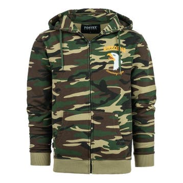 Hoodie met rits 101st Airborne Eagle camo - Maat XXXL, Verzenden, Nieuw