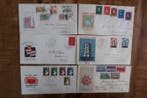 Nederland 1955/1958 - 11 FDCs tussen - NVPH E21 en E35, Gestempeld