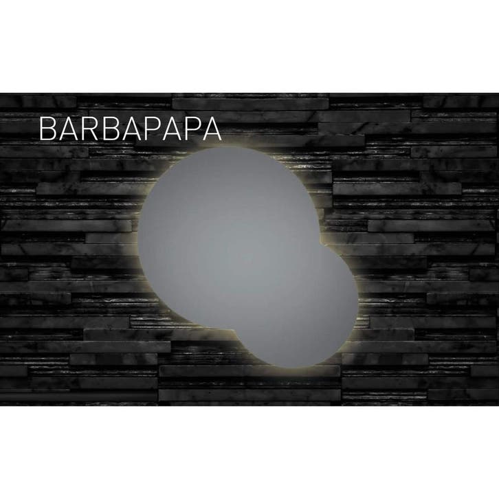Badkamerspiegel Martens Design Barbapapa (alle maten,, Huis en Inrichting, Badkamer | Badkamermeubels, Ophalen of Verzenden