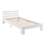 Houten bed Nivala grenen met bedbodem 120x200 cm wit, Verzenden, Nieuw