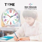 Tyme Kinderklok - Klok Kinderen Modern - Goed leesbaar -, Ophalen of Verzenden, Zo goed als nieuw