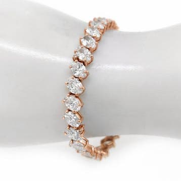 Armband - 14 karaat Roségoud - 15.52ct. tw. Diamant, Nieuw