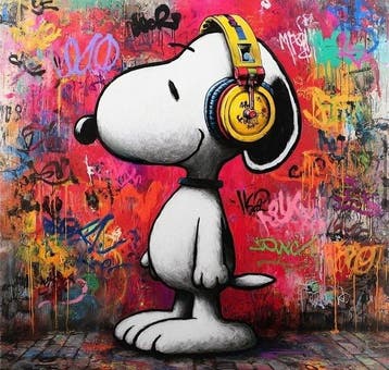 ERIC BRUMETTE - SNOOPY SAVED MY LIFE 52 - Toile L - LIMITED