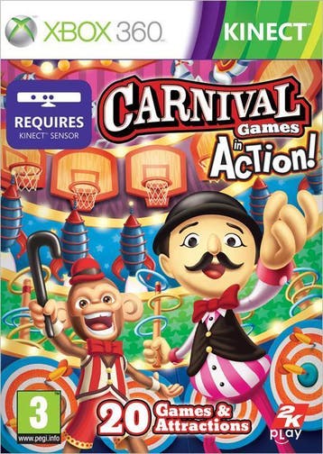 Carnival Games: in Action (Kinect) Xbox 360 Morgen in huis!, Spelcomputers en Games, Games | Xbox 360, Muziek, 1 speler, Ophalen of Verzenden
