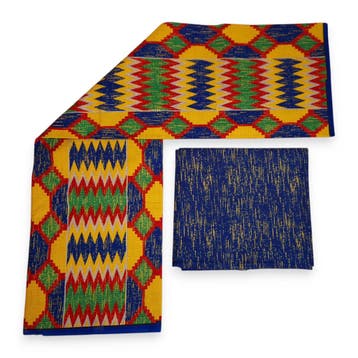 Afrikaanse stof - Two-Tone print Polycotton - 6 yard Combina, Hobby en Vrije tijd, Ophalen of Verzenden, Nieuw