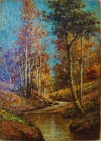 Nazzareno Sidoli (1879–1969) - Paesaggio Autunnale