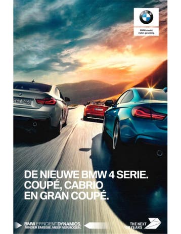 2017 BMW 4 SERIE BROCHURE NEDERLANDS, Nieuw, BMW, Author