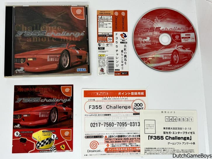 Sega Dreamcast - F355 Challenge + Spine - Japan, Spelcomputers en Games, Games | Sega, Gebruikt, Verzenden