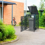 Containerombouw Bernalda voor 1 container 240L antraciet cas, Tuin en Terras, Bergingen en Tuinkasten, Verzenden, Nieuw