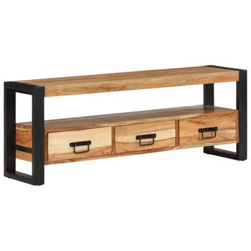 vidaXL Tv-meubel 120x30x45 cm massief acaciahout, Minder dan 50 cm, Verzenden, Nieuw, Minder dan 100 cm