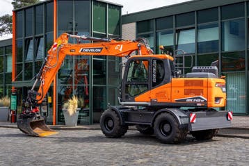 Develon DX140W-7K | Mobiele graafmachine, Graafmachine