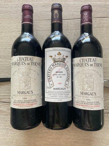 1997 Château Marquis dAlesme & 1994 x2 Château Marquis de, Nieuw