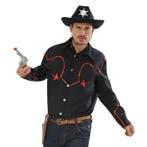 Country cowboy overhemd met rode glitters voor heren - Cow.., Ophalen of Verzenden, Nieuw