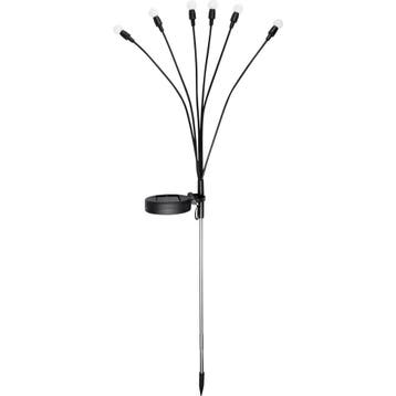 Benson Solar tuinlamp - 6 LED bollen - 70 cm - roestvrij..., Ophalen of Verzenden, Nieuw