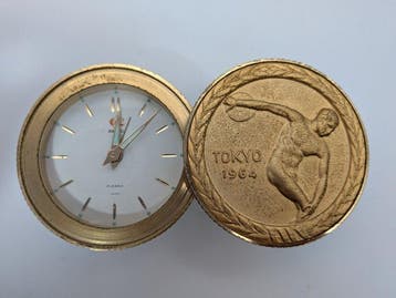 1964 Tokyo Olympic Games Commemorative Table Clock - 1964, Nieuw