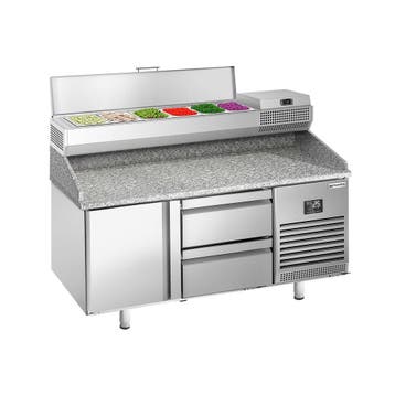 GGM Gastro | Pizza koelwerkbank Premium PLUS - 1490x700mm -, Verzenden, Nieuw in verpakking, RVS Meubilair